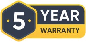 NXTBEAM 5 Year Warranty logo - Hexagon Lighting