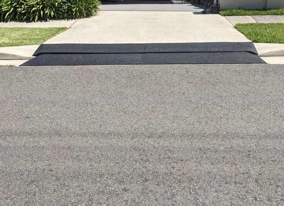 Custom driveway access ramps - Installed pic 1