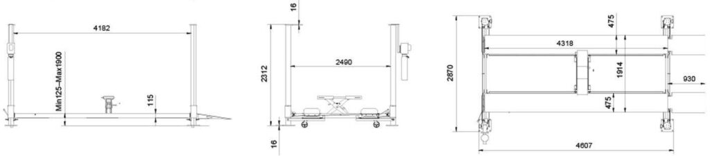 Lift King V8 Parking Lift Hoist pic 2