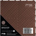 Gridflex Pro floor tile (Nut Brown) Flexspec pic 1