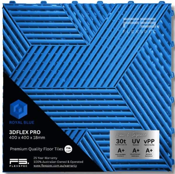 3DFlex Pro floor tile (Royal Blue) Flexspec