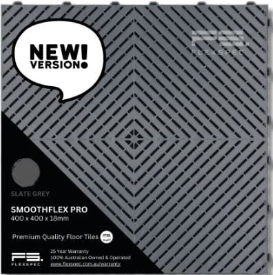 SmoothFlex Pro floor tile (Slate Grey) Flexspec