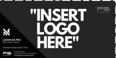 Logoflex Pro Insert Logo Here 1 - 800x400x18mm flexspec