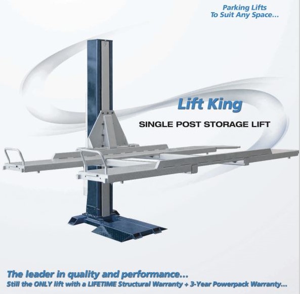 1-Post single-post-parking-hoist-GVT Lift King pic 1