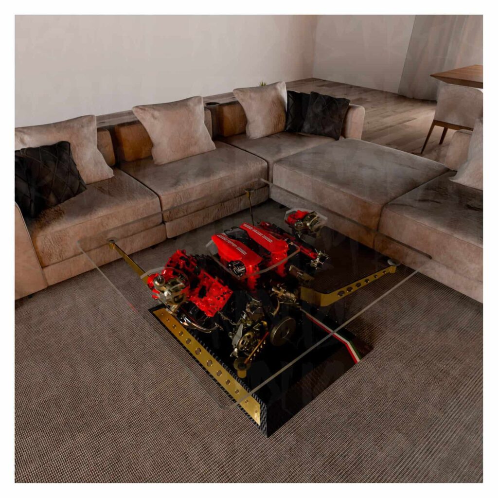 Ferrari 488 Engine Coffee Table - pic 5 Grimm Industries - automotive furnishings