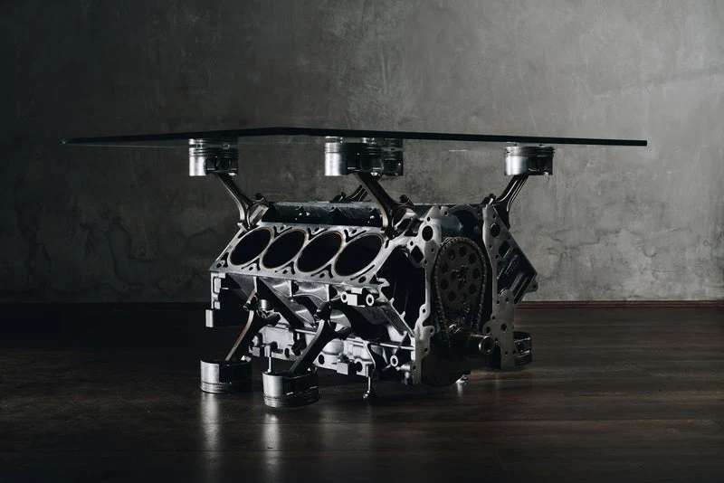 Standard V8 Coffee Table - pic 1 Grimm Industries - automotive furnishings
