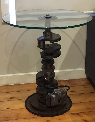 Crank Side Table - Grimm Industries automotive themed furniture