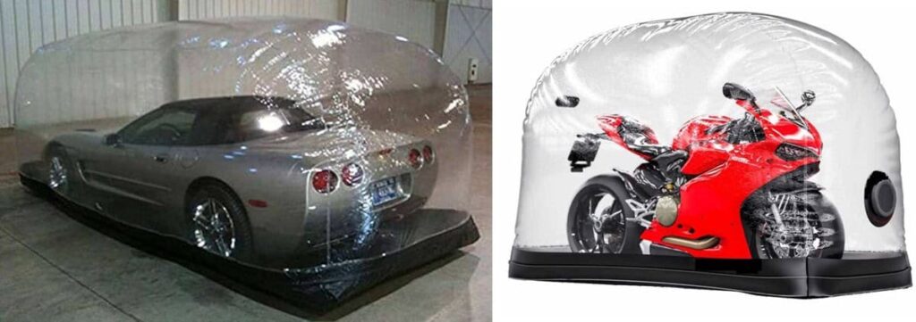 Car Motorcycle Bubble Capsule cover - Corvette and Ducati