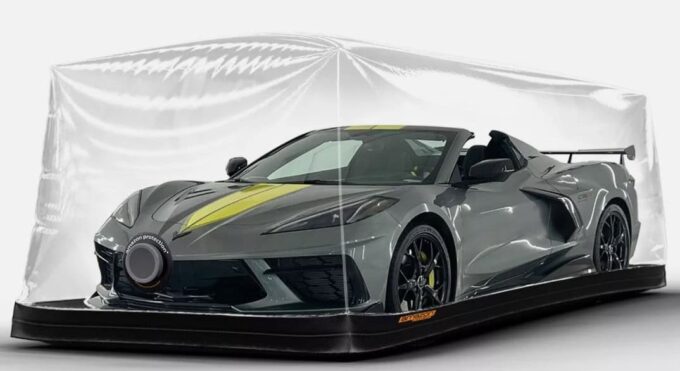 Chevy Corvette C8 in Car Bubble Capsule cover