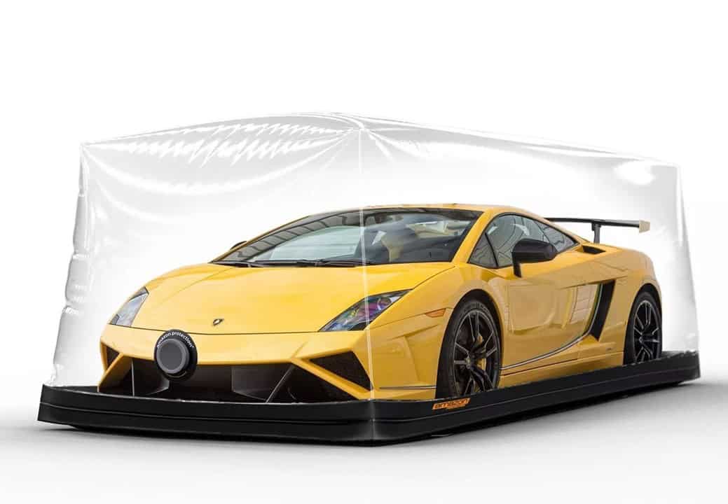 Car Bubble Capsule Shield Pod - Lamborghini Gallardo yellow