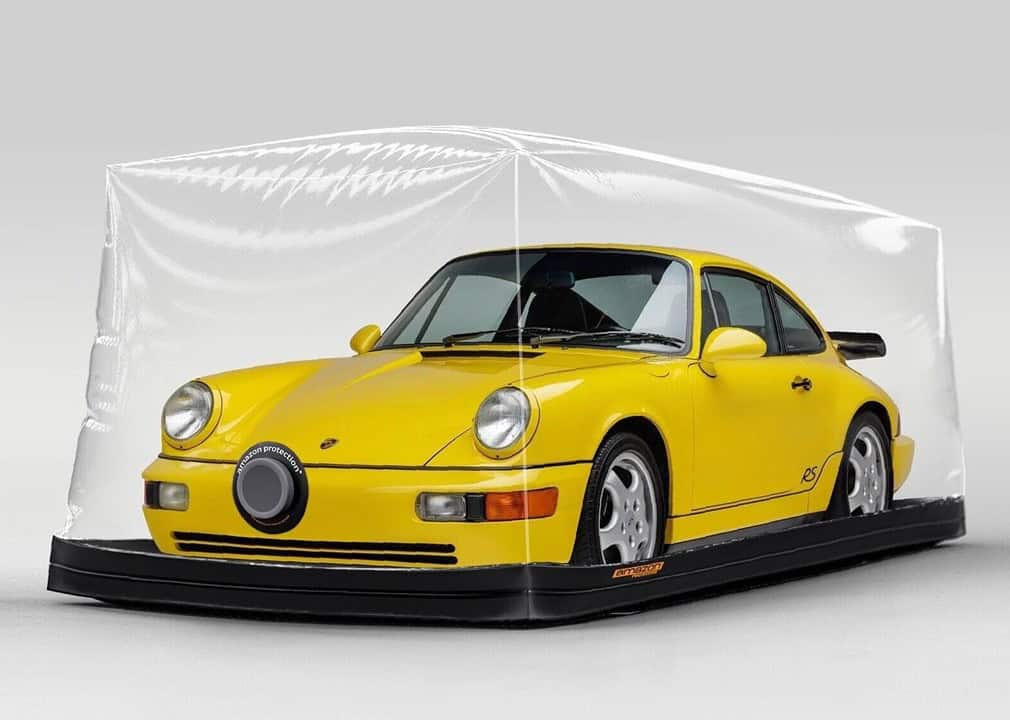 Car Bubble Capsule Shield Pod - Porsche 911 yellow