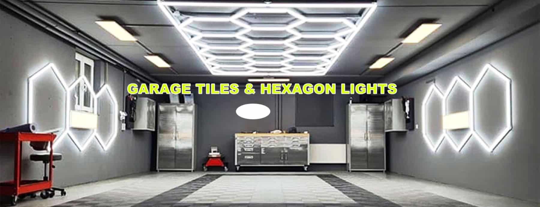 Garage Tiles & Hexagon Lights title pic Garage Tiles & Hexagon Lights title pic