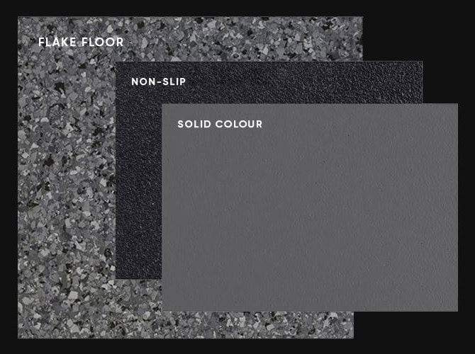 Flake NonSlip Solid Colour - Epoxy Garage Flooring
