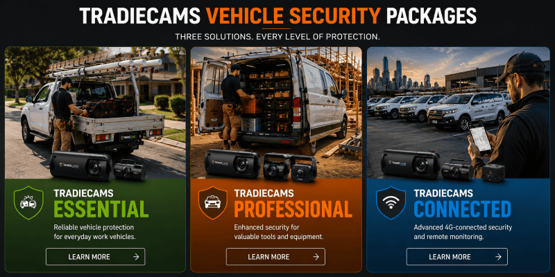TradieCams - Three-Tier Vehicle Security Packages (no specs)