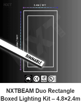 NXTBEAM - Boxed Lighting Duo Rectangle (Dimmable)