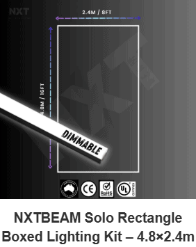 NXTBEAM - Boxed Lighting Solo Rectangle (Dimmable)