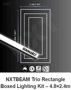 NXTBEAM - Boxed Lighting Trio Rectangle (Dimmable)
