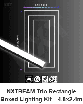 NXTBEAM - Boxed Lighting Trio Rectangle