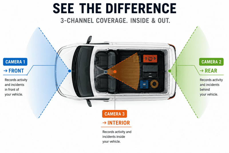IRWAY Vision Pro VP20 - 3 channel - See the Difference Diagram